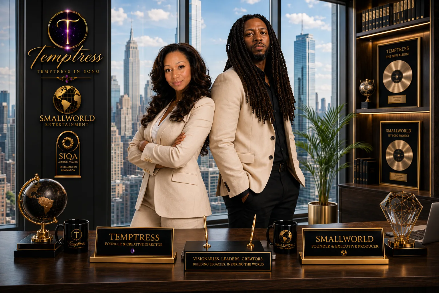 Smallworld Entertainment founders in the executive office